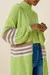 CARDIGAN LISTRAS PELO TRICOT ALOE VERA PP-MY PLACE