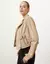 JAQUETA DE COURO BOLSOS KHAKI-SHOULDER - Aniq