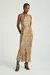 VESTIDO CETIM EST FLORAL EST FLORAL P & B BEGE G- MY PLACE