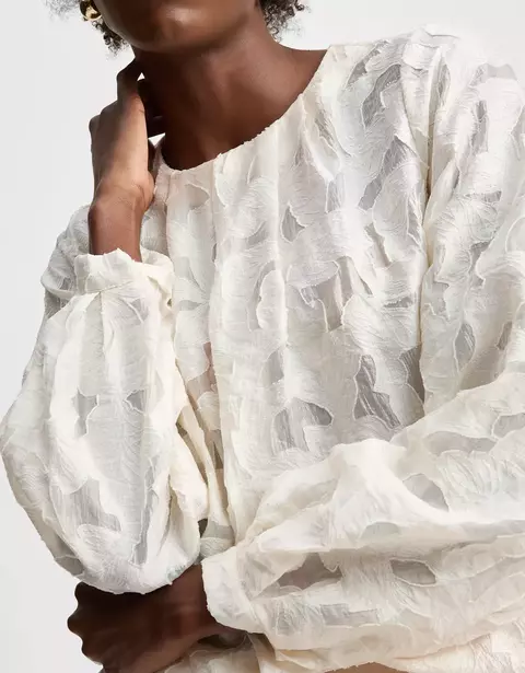 BLUSA JACQUARD PREGAS-SHOULDER