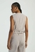 COLETE ALFAIATARIA RISCA DE GIZ TAUPE P- MY PLACE - comprar online