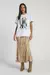 T-SHIRT SILK CRISTO GOLD BRANCO G- MY PLACE