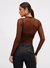 BLUSA TULE MARROM BEATEN BROWN- SOMMER PP - comprar online