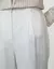 CALCA ALFAITADA RETA LINHO- OFF WHITE-SHOULDER - comprar online