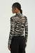 BLUSA TULE GOLA ALTA ESTAMPADA EST ZEBRADA P- MY PLACE - comprar online