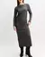 VESTIDO DRAPEADO MANGA LONGA- SHOULDER