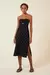 VESTIDO MIDI LINHO POAS PRETO -MY PLACE - comprar online