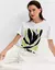 T-SHIRT CARTAZ FOLHAGEM BORDADO OFF - SHOULDER - comprar online