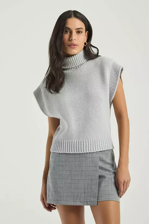BLUSA TRICOT C/ GOLA MOON P- MY PLACE