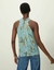 BLUSA FOLHAGEM VERANO AZUL-SHOULDER - comprar online