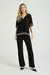 CALCA TRICOT DETALHE LISTRAS PRETO / AVEIA M- MY PLACE - comprar online