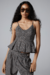 BLUSA MINI XADREZ PRETO M- ,MY PLACE