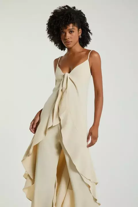 TUNICA BABADOS AMENDOA PP- MY PLACE