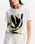 T-SHIRT CARTAZ FOLHAGEM BORDADO OFF - SHOULDER na internet