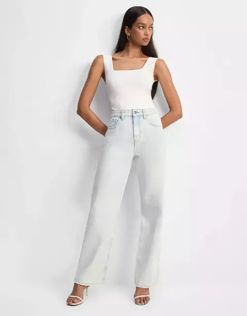 CALCA JEANS RETA FIVE POCKET-SHOULDER
