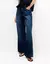 CALCA JEANS PANTALONA CINTURA MEDIA ESCURA- SHOULDER - comprar online