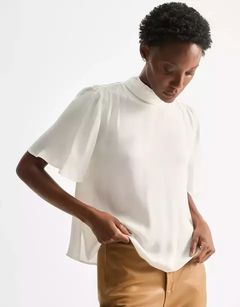 BLUSA GOLA FRANZIDOS MANGA CURTA-SHOULDER