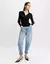 BLUSA TRICOT CANELADA BOTOES PRETA -SHOULDER na internet
