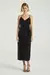 VESTIDO MIDI PAETE VELUDO PRETO P- MY PLACE