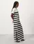 T-SHIRT DRESS LISTRADO-SHOULDER na internet