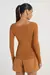 BLUSA TRICOT MG LONGA BASICA PECAN P- MY PLACE - comprar online