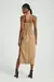 VESTIDO BICOLOR BEGE ESCURO / PRETO M- MY PLACE - comprar online