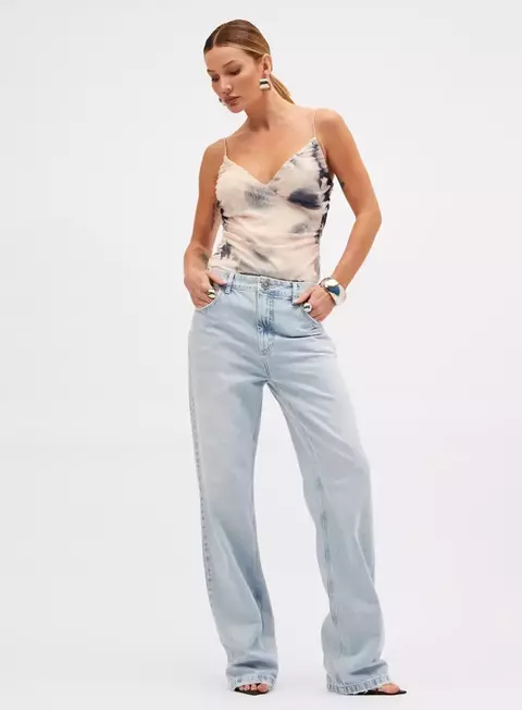 BLUSA TULE ESTAMPADO M WATERCOLOR- SOMMER