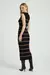 VESTIDO TRICOT LONGO PRETO / BEGE ESCURO- MY PLACE - comprar online