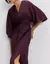 VESTIDO MIDI ACETINADO BETERABA- SHOULDER na internet