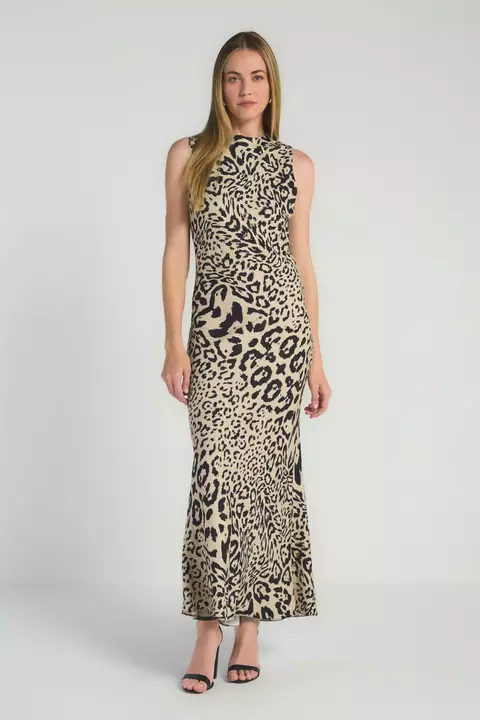 VESTIDO LONGO EST GUEPARDO EST GUEPARDO P- MY PLACE