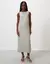 VESTIDO LINHO MIDI RETO- SHOULDER