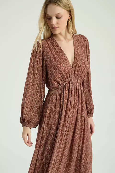 VESTIDO LONGO GGT BOHO ROSE M- MY PLACE