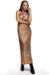 VESTIDO CETIM EST FLORAL EST FLORAL P & B BEGE G- MY PLACE - comprar online