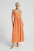 VESTIDO BOJO LINHO RISCA DE GIZ MANDARIM GG - Aniq