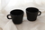 Tazas black mate vidrio set x4 - comprar online