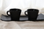 Tazas black mate vidrio set x4 en internet