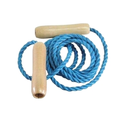 Corda de pular de nylon com cabo de madeira - comprar online
