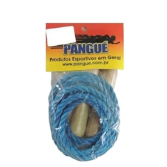 Corda de pular de nylon com cabo de madeira - Pangué Materiais Esportivos