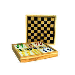 Jogo 5 em 1 - Dama, Trilha, Ludo, Pega Vareta e Dominó na internet