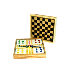 Jogo 5 em 1 - Dama, Trilha, Ludo, Pega Vareta e Dominó - comprar online
