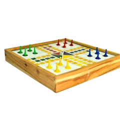 Jogo 5 em 1 - Dama, Trilha, Ludo, Pega Vareta e Dominó
