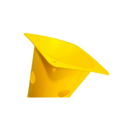Cone de PVC 23 cm c/ barreira funcional - Pangué Materiais Esportivos