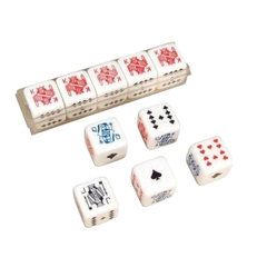 Dados para pocker - jogo em caixa plástica - comprar online