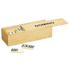 Dominó osso caixa de madeira - comprar online
