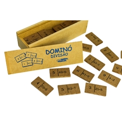 Dominó divisão peça e caixa de madeira - comprar online