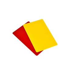Cartão para juiz campo plástico - comprar online