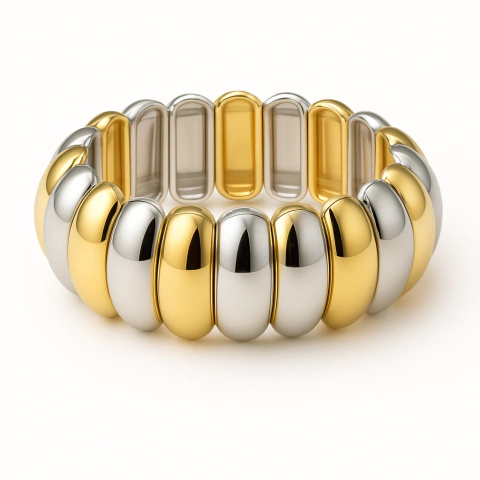 Brazalete Cúpula Dorada / Plateada - comprar en línea