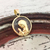 MEDALLA VIRGEN NIÑA DE ORO 18K CON CRISTAL - comprar online