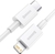 Cabo Lightning para USB Type-C de 1 metro, Turbo Baseus, ideal para carregamento rápido.