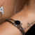 Pulseira Cravejada Com Zircônias Negras Banhada A Ouro na internet